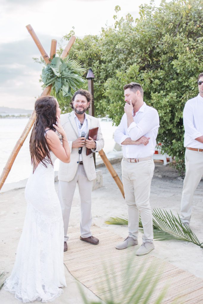 groom-reaction-sandals-wedding