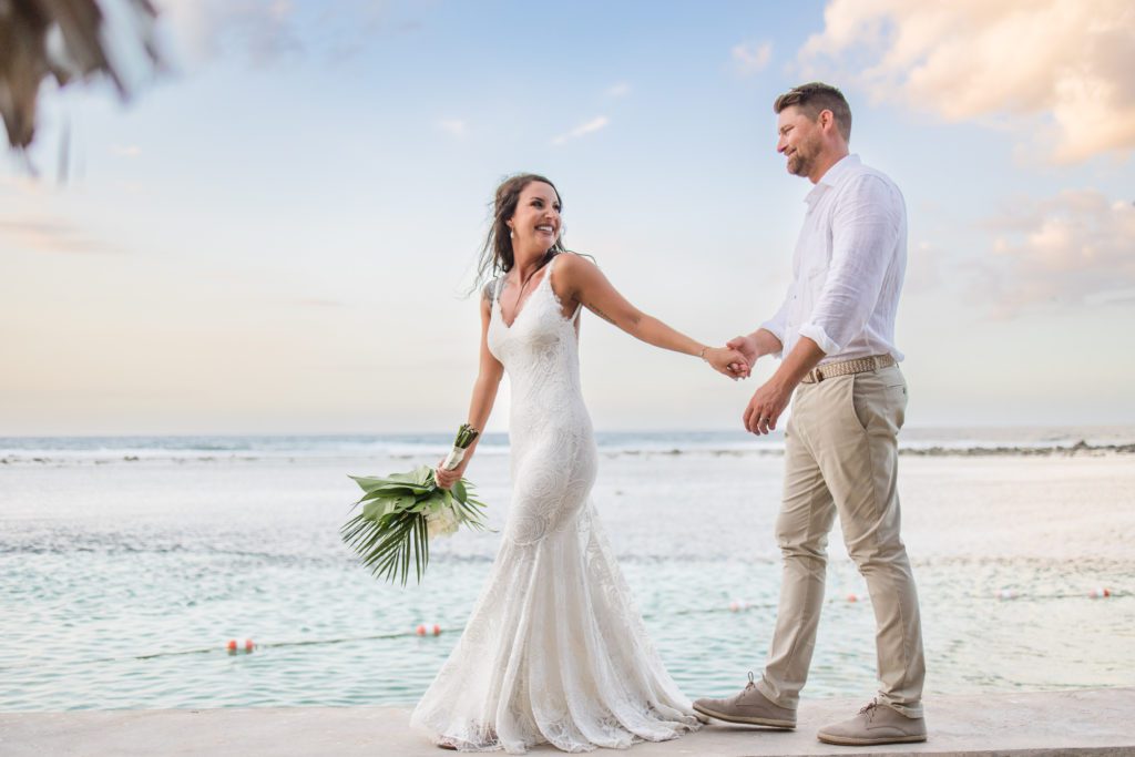 sandals-royal-caribbean-wedding-bride-groom-walking